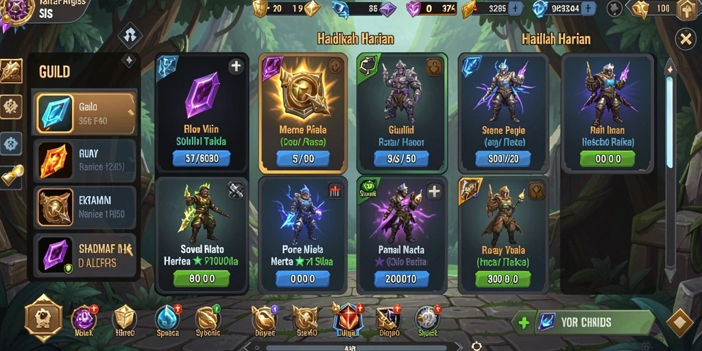 Screenshot antarmuka pengguna yang ramah.